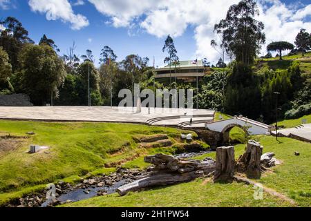 Le célèbre pont historique de Boyaca en Colombie. La bataille pour l'indépendance de la Colombie de Boyaca a eu lieu ici le 7 août 1819. Banque D'Images