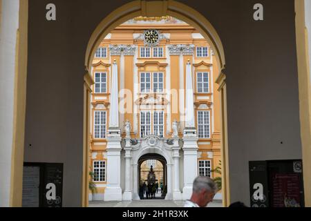 Stift Melk an der Donau, Niederösterreich, Österreich, Europa - Abbaye de Melk sur le Danube, Basse-Autriche, Autriche, Europe Banque D'Images