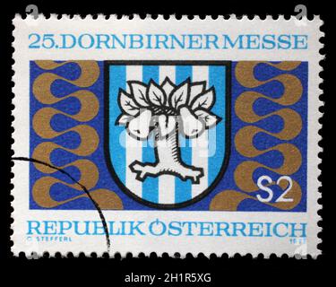 Timbres par l'Autriche, spectacles Dornbirn juste lent, vers 1973 Banque D'Images