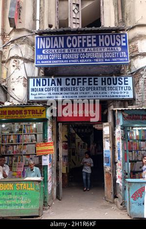 Indian Coffee House à Kolkata.La chaîne India Coffee House a été lancée par le Comité Coffee Cess en 1936 à Bombay. Banque D'Images