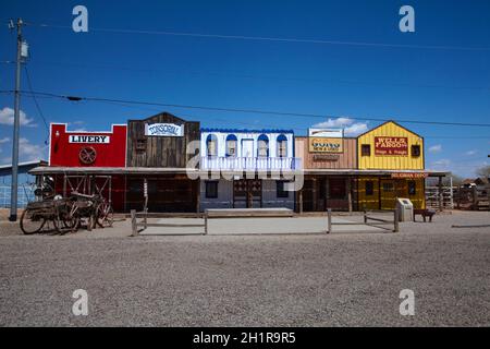 Bâtiments à Seligman, États-Unis historique Route 66, Arizona, USA Banque D'Images