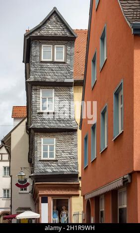 Détails architecturaux à Wertheim am main dans le sud de l'Allemagne Banque D'Images