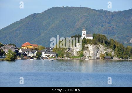 Ansicht von Traunkirchen am Traunsee, Salzkammergut, Österreich, Europa - vue de Traunkirchen sur Traunsee, Salzkammergut, Autriche, Europe Banque D'Images