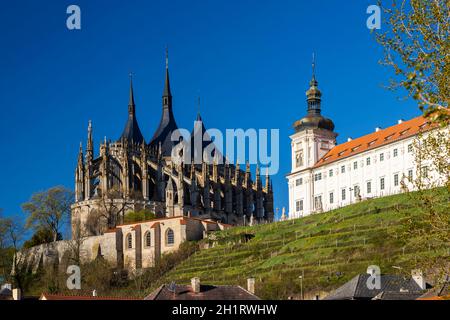 Eglise Sainte-Barbara à Kutna Hora, site de l'UNESCO, République tchèque Banque D'Images