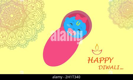 Fête de Diwali 2021, bonne fête de Diwali 2021, souhaits de Diwali Banque D'Images