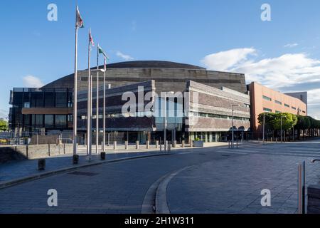 Wales Millennium Centre – Gallois : Canolfan Mileniwm Cymru – est un centre artistique de la baie de Cardiff Banque D'Images