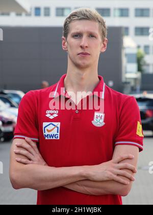 deutscher Schwimmer Florian Wellbrock SC Magdeburg BEI Verabschiedung für Tokio Olympia 2021 Banque D'Images