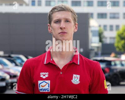 deutscher Schwimmer Florian Wellbrock SC Magdeburg BEI Verabschiedung für Tokio Olympia 2021 Banque D'Images