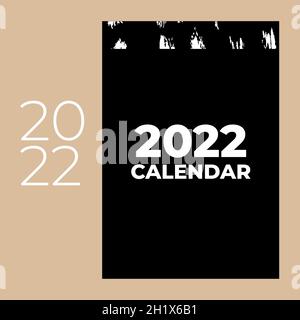 Bonne année 2022 design de texte.Couverture du journal d'affaires pour 2022. Illustration de Vecteur