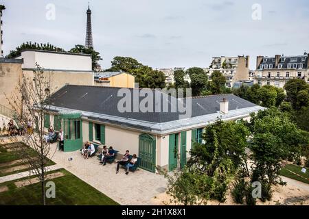 FRANCE.PARIS (16ÈME ARRONDISSEMENT).LA MAISON DE BALZAC ET SON JARDIN Banque D'Images