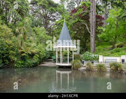 Pavillon du jardin botanique de Wellington, à Wellington, en Nouvelle-Zélande Banque D'Images