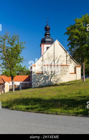 Monastère baroque cistercien de Plasy, région de Plzen, République tchèque Banque D'Images