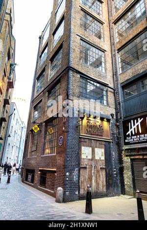 Extérieur du musée de la prison de Clink sur Clink Street, Bankside, London Bridge, Londres, Royaume-Uni Banque D'Images