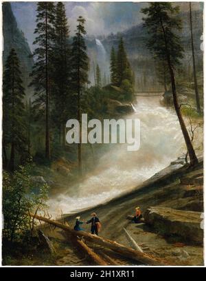 Albert Bierstadt, peinture de paysage, Nevada Falls, Yosemite, 1872-1873 Banque D'Images