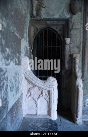 Certains des travaux de restauration qualifiés en cours dans la cathédrale de Canterbury Banque D'Images