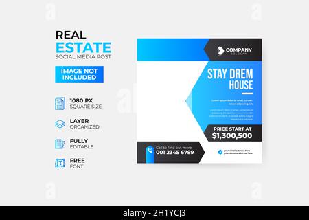 Modèle de post de vente de médias sociaux de mode moderne Illustration de Vecteur