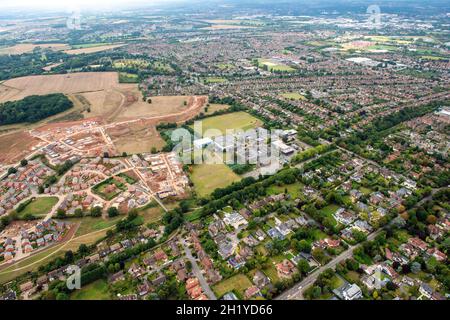 Image aérienne d'Edwalton dans le Nottinghamshire, Angleterre, Royaume-Uni Banque D'Images