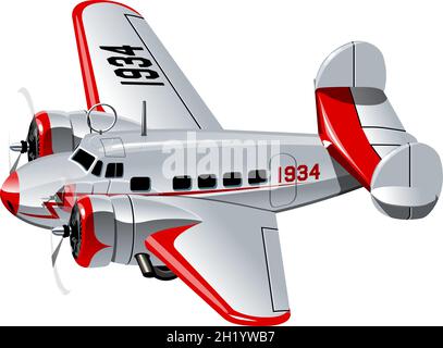 Plan rétro du dessin animé vectoriel.Format vectoriel EPS-10 disponible, séparé par des groupes pour une édition facile Illustration de Vecteur