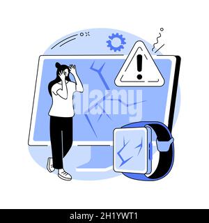 Illustration du vecteur de concept abstrait du produit défectueux. Illustration de Vecteur