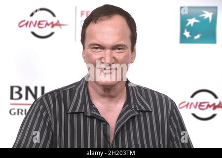 Rome, Italie.19 octobre 2021.ROME, ITALIE - OCTOBRE 19 : le directeur Quentin Tarantino assiste au photocall lors du 16e Festival du film de Rome 2021 le 19 octobre 2021 à Rome, Italie.Credit: dpa/Alay Live News Banque D'Images