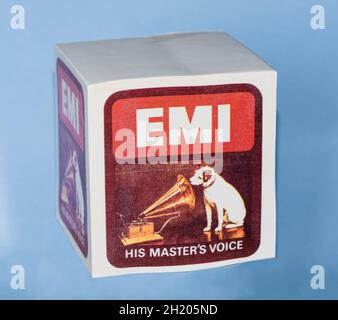 Souvenirs d'EMI - mug HMV cadeau.Un outil classique de marketing de division Banque D'Images