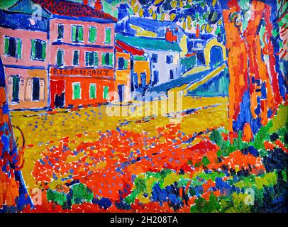 France, Paris, Musée d'Orsay, Restaurant de la machine à Bougival, Maurice de Vlaminck Banque D'Images