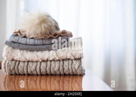 accessoires de vêtements d'hiver Banque D'Images