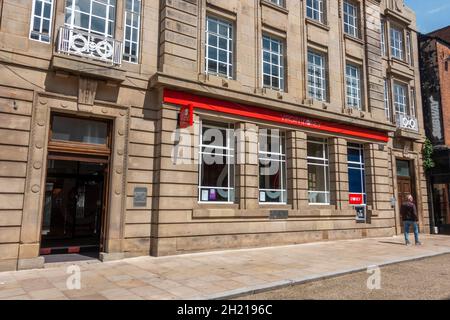 La succursale de Virgin Money Bank à Coventry, West Midlands, Royaume-Uni. Banque D'Images