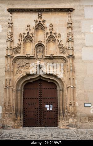 Entrée Convento de Santa Isabel la Real, Grenade, Espagne Banque D'Images