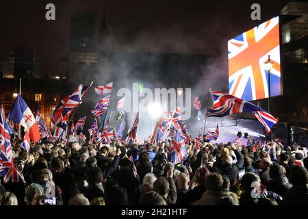 Journée du Brexit, le 31 janvier 2020 Banque D'Images