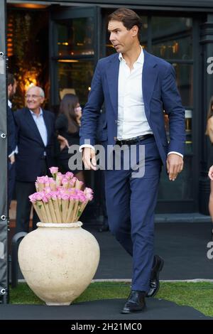 Madrid, Espagne.19 octobre 2021.Rafa Nadal assiste à la présentation du nouveau restaurant Tatel à Beverly Hills, Madrid.(Photo par Atilano Garcia/SOPA Images/Sipa USA) crédit: SIPA USA/Alay Live News Banque D'Images