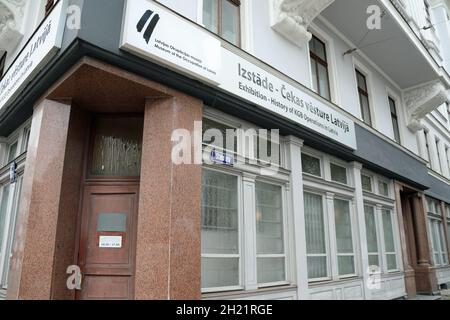 61 rue Brivibas à Riga, qui était le quartier général du KGB soviétique Banque D'Images