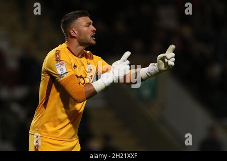 BRADFORD, ROYAUME-UNI.19 OCT Richard O'Donnell de Bradford City vu lors du match Sky Bet League 2 entre Bradford City et Hartlepool Uni au Coral Windows Stadium, Bradford, le mardi 19 octobre 2021.(Crédit : will Matthews | MI News) crédit : MI News & Sport /Alay Live News Banque D'Images