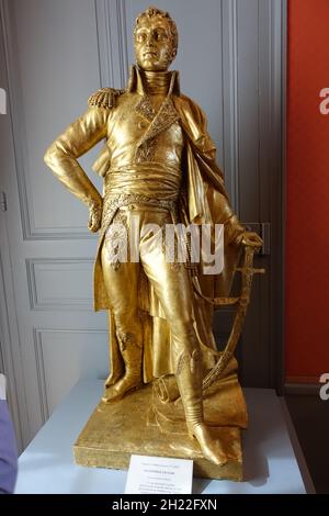 Statue du général Leclerc au Château de Malmaison en France Banque D'Images