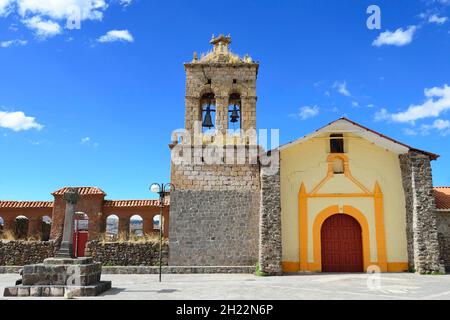 Eglise Iglesia Santo Domingo, Chucuito, province de Puno, Pérou Banque D'Images