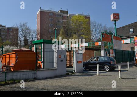 BSR Recyclinghof, Berliner Strasse, Wilmersdorf, Berlin, Allemagne Banque D'Images