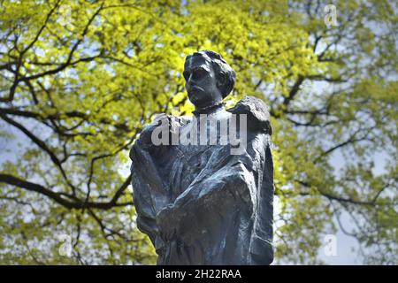 Monument au Roi Ludwig II Maximilianlagen, Bogenhausen, Munich, Bavière, Allemagne Banque D'Images