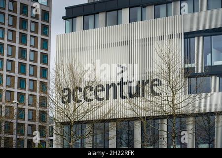 Accenture, Anni-Albers-Strasse, Schwabing, Munich, Bavière,Allemagne Banque D'Images