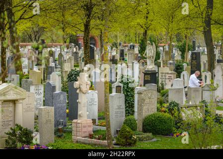 Cimetière du Nord, Ungererstrasse, Munich, Bavière, Allemagne Banque D'Images