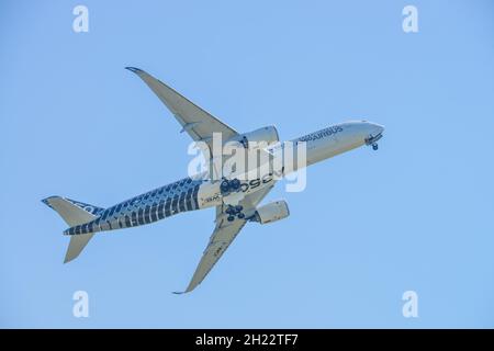 Airbus A350, ILA 2018, Schoenefeld, Brandebourg, Allemagne Banque D'Images