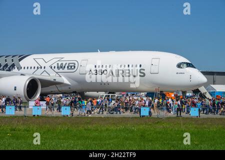 Airbus A350, ILA 2018, Schoenefeld, Brandebourg, Allemagne Banque D'Images