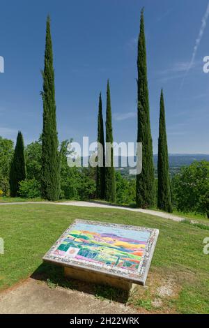 Photo de la région de l'Oppede le Vieux, Oppede, Provence, France Banque D'Images