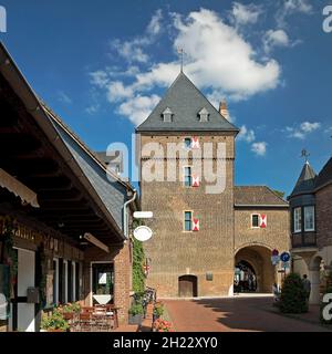 Schelmenturm, Monheim am Rhein, Bergisches pays, Rhénanie-du-Nord-Westphalie, Allemagne Banque D'Images