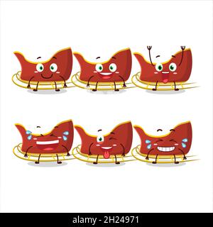 Personnage de dessin animé de char à neige avec expression de sourire.Illustration vectorielle Illustration de Vecteur