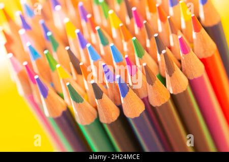 Crayons de couleur Banque D'Images