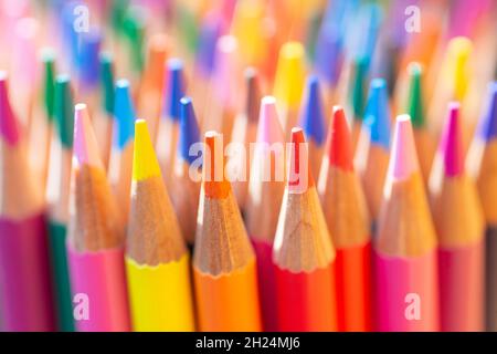 Crayons de couleur Banque D'Images