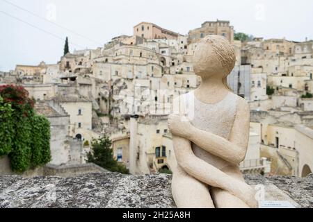 Caterina par margherita grasselli, Sasso Barisano, Matera, Italie Banque D'Images