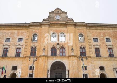 Palazzo dell'Annunziata, Piazza Vittorio Veneto, Matera Banque D'Images