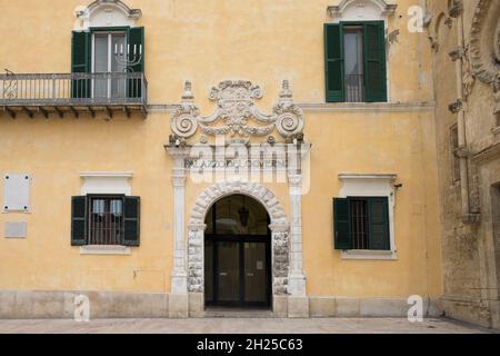 L'Italie, Matera, le Palazzo del Governo, governament Palace Banque D'Images