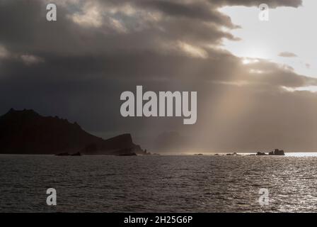 Paysage côtier de l'île Deceprion, Antartica Banque D'Images